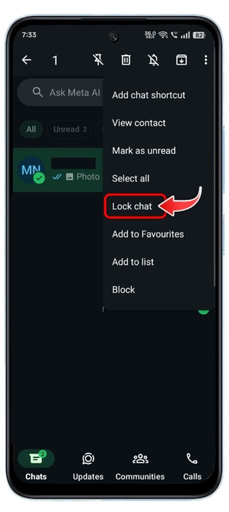 WhatsApp Chat Lock Kaise Kare 2025